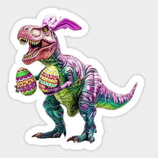 Easter Dino Bunny Sticker